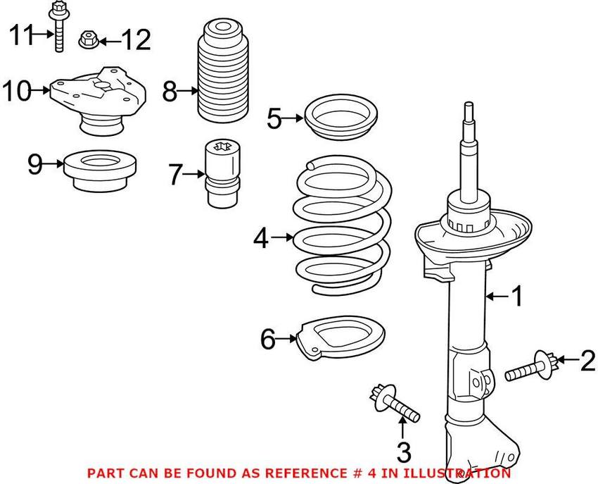 Mercedes Coil Spring - Front 2043211204